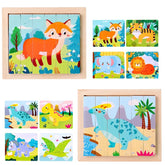 Four Side Rectangle Puzzle 4 in 1